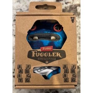 Zuru Fuggler Baby Fugg Funny Ugly Monster Blue Tie Dye Plush Toy NIB 15703B